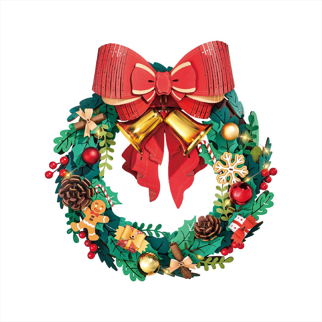 Rollife Christmas Wreath 3D Wooden Puzzle - Hobby Sense