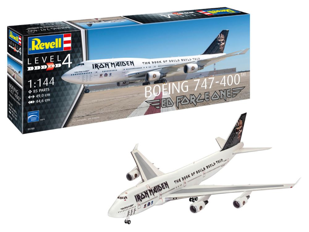 1/144 B747-400 Iron Maiden Ed Force One Airliner - Hobby Sense