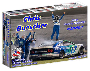 1/24 RFK Racing 2023 Chris Buescher Ford Mustang Daytona Winner - Hobby Sense