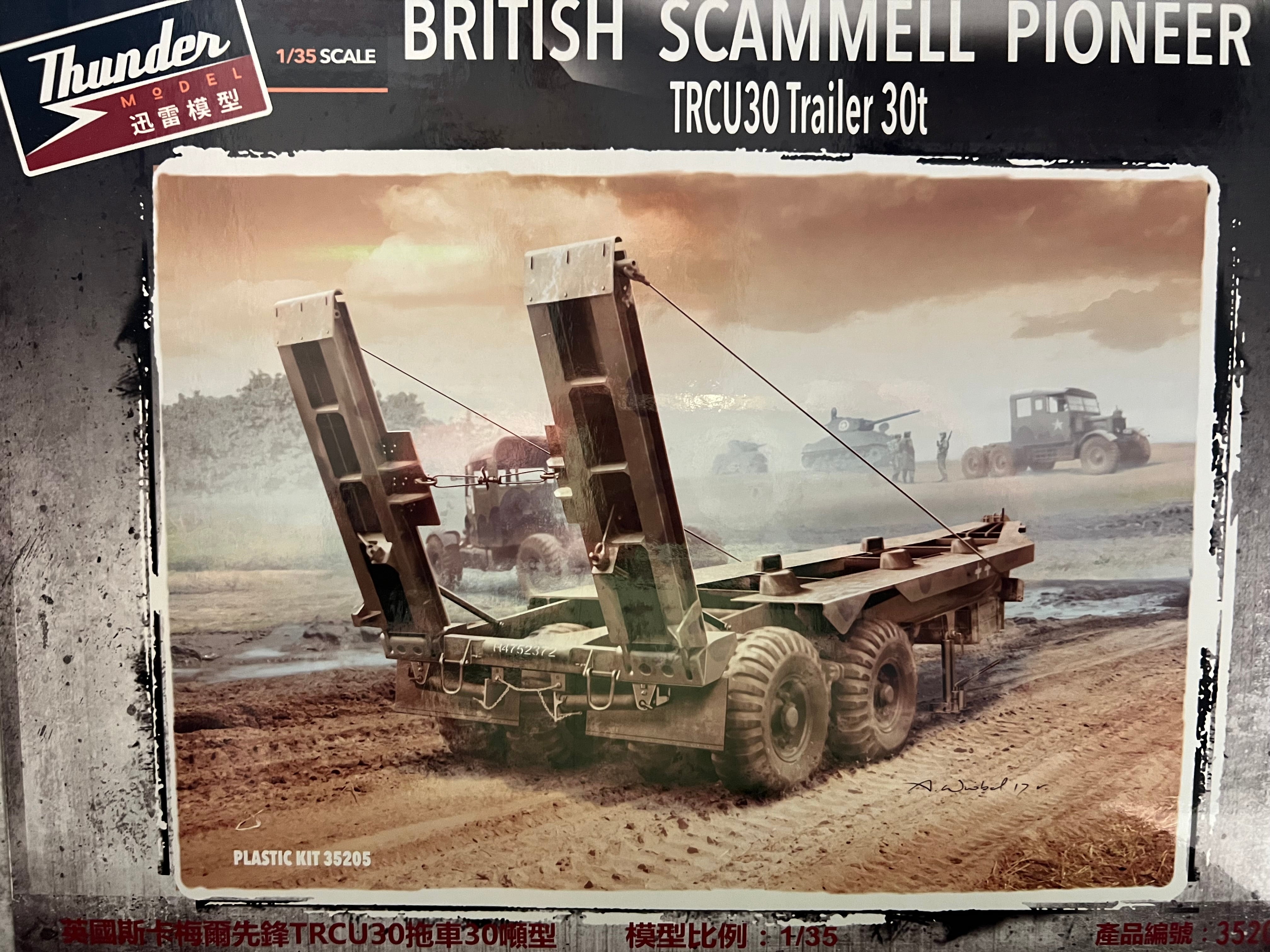 Thunder Model 1/35 British Scammell Pioneer TRCU30 Trailer