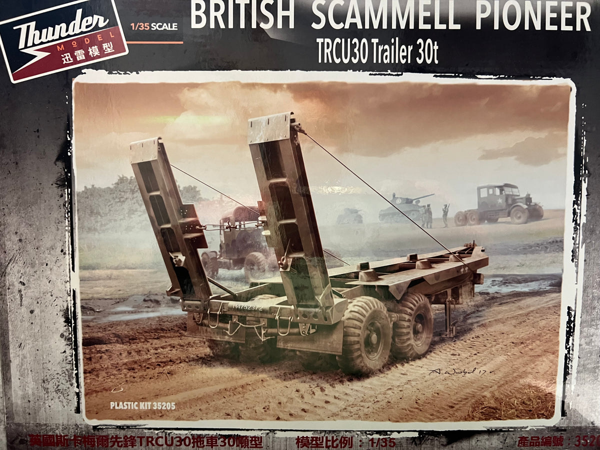 Thunder Model 1/35 British Scammell Pioneer TRCU30 Trailer