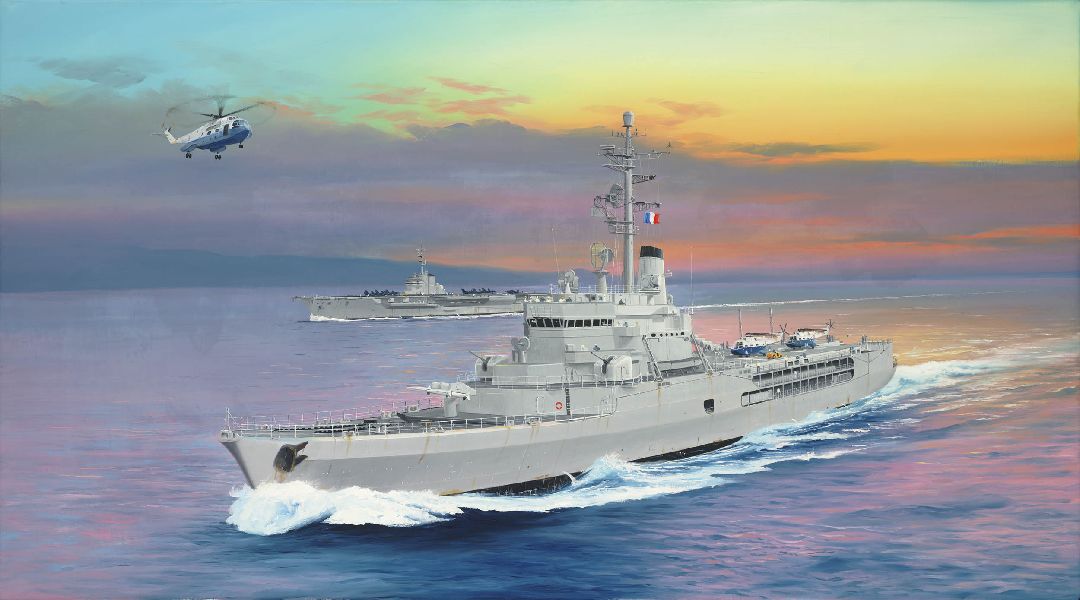 1/350 French Navy Helicopter Cruiser Jeanne d’Arc 1964 - Hobby Sense