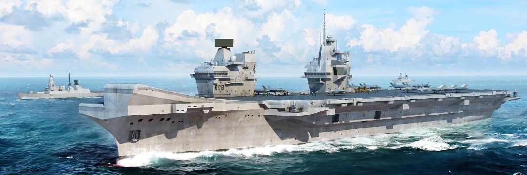Trumpeter 1/700 HMS Queen Elizabeth Aircraft Carrier