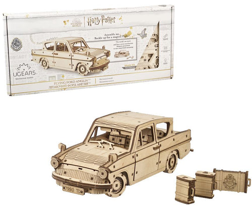 Flying Ford Anglia - 246 Pieces (Medium) - Hobby Sense