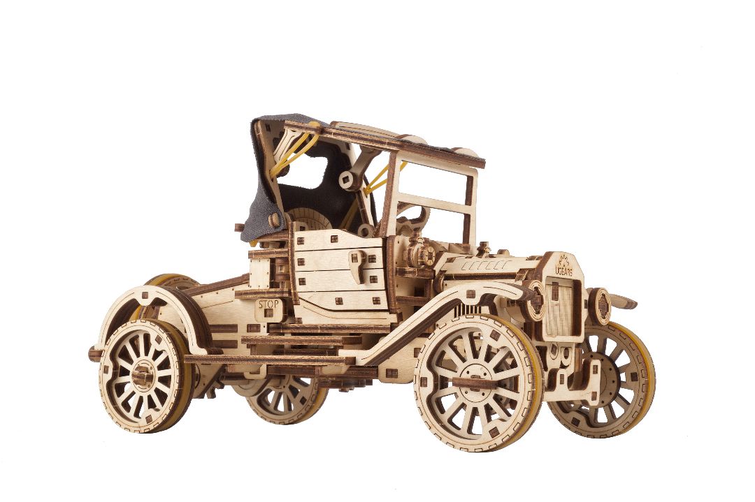 Retro Car UGR-T (Old Model T) - 337 Pieces (Advanced) - Hobby Sense