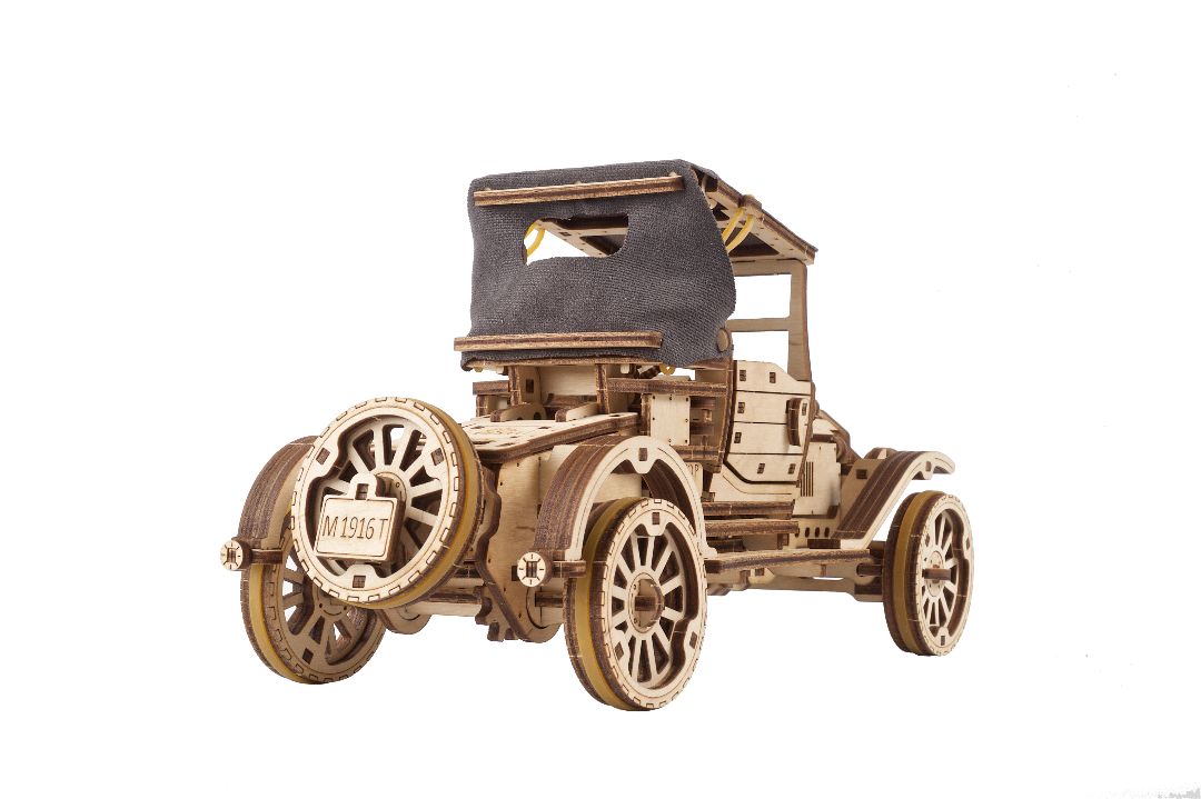 Retro Car UGR-T (Old Model T) - 337 Pieces (Advanced) - Hobby Sense