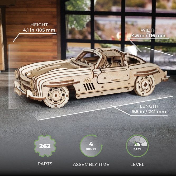 Winged Sports Coupe - 262 Pieces - Hobby Sense