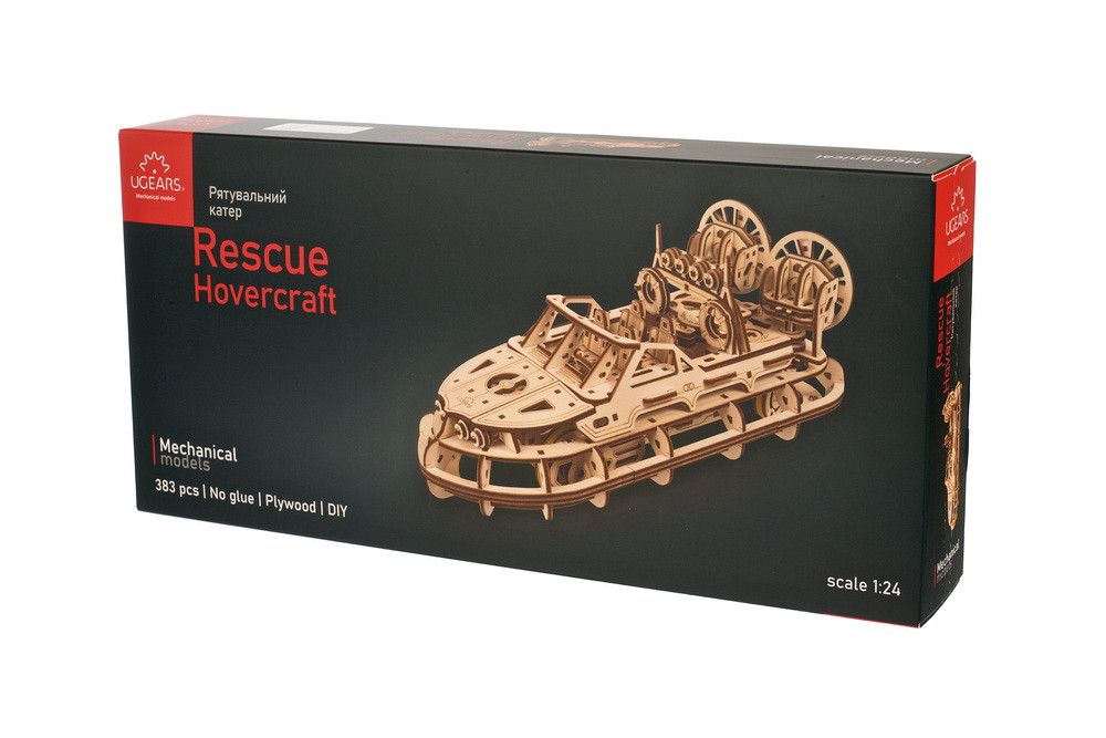 Rescue Hovercraft - 383 Pieces (Medium) - Hobby Sense