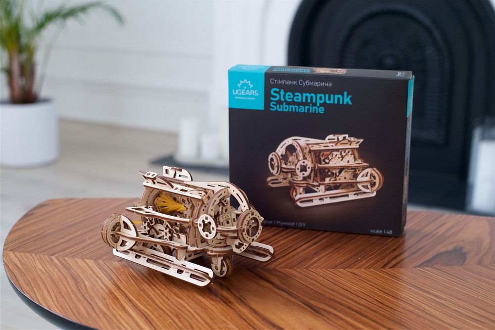 Steampunk Submarine - 200 Pieces (Easy) - Hobby Sense