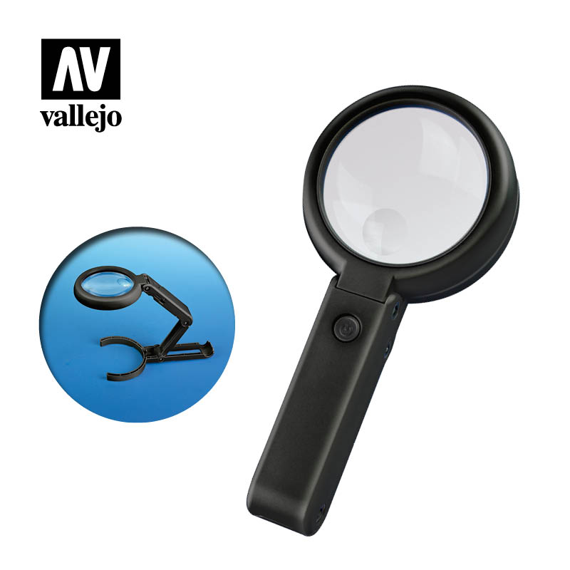 Foldable LED Magnifier with inbuilt stand - Hobby Sense