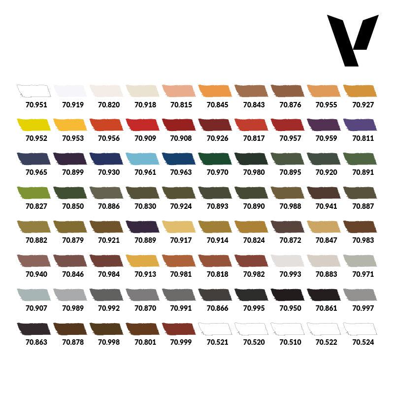 Vallejo Basic Case 75 Colors & 5 Aux. - Hobby Sense