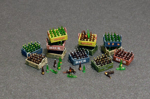 1/35 Beer Bottles & Wooden Crates - Hobby Sense