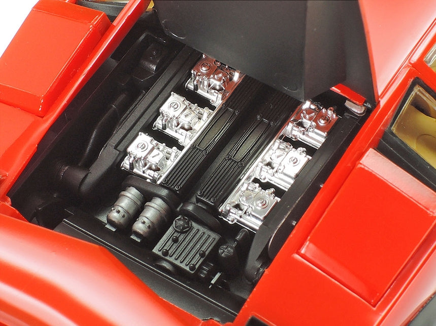 1/24 Lamborghini Countach LP500S, Red Body with Clear Coat - Hobby Sense