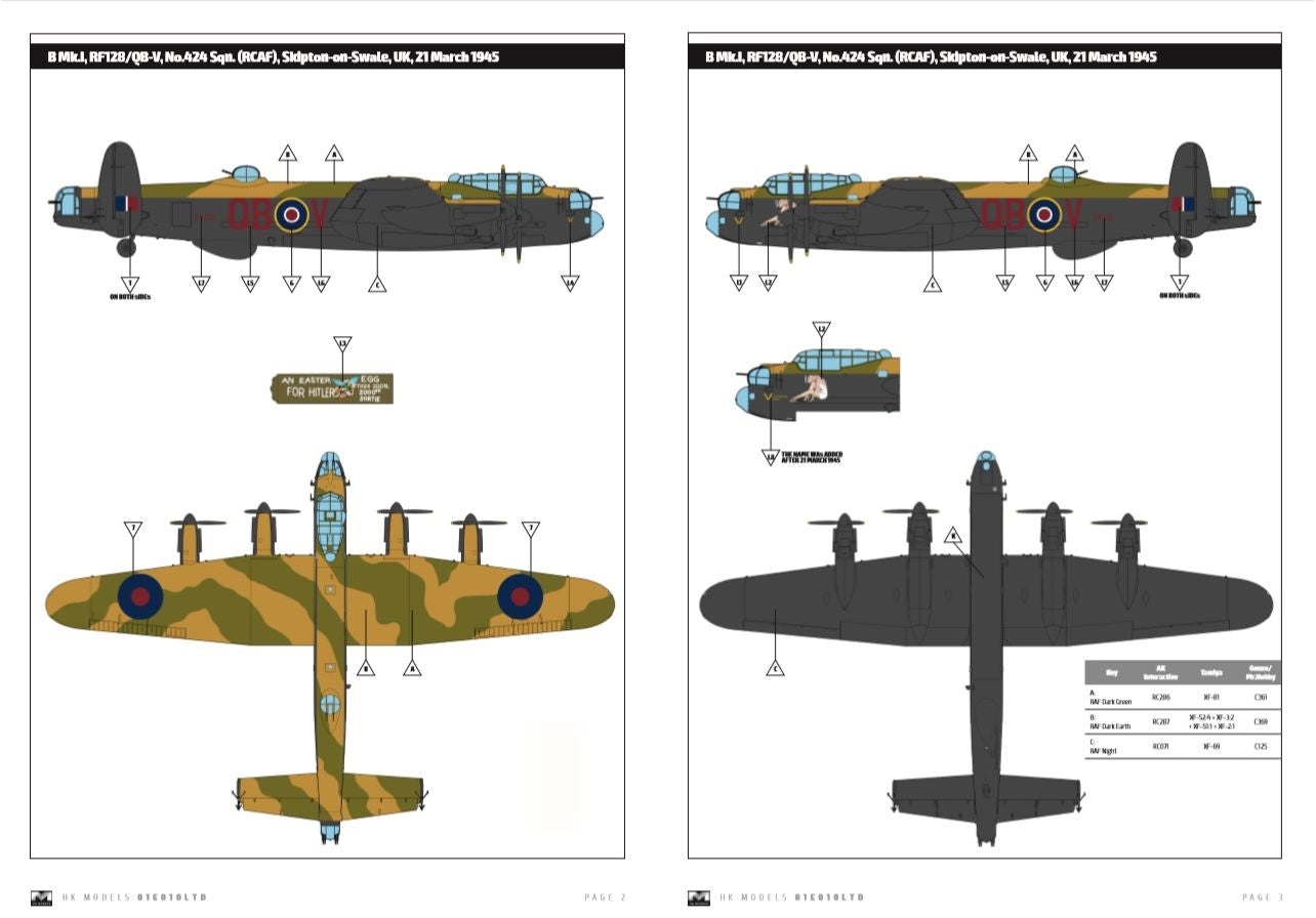 1/32 Avro Lancaster B Mk.I/Mk.III/Dambuster, RCAF | Hobby Sense