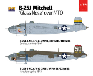 1/32 B25J Mitchell Glass Nose Over MTO - Hobby Sense