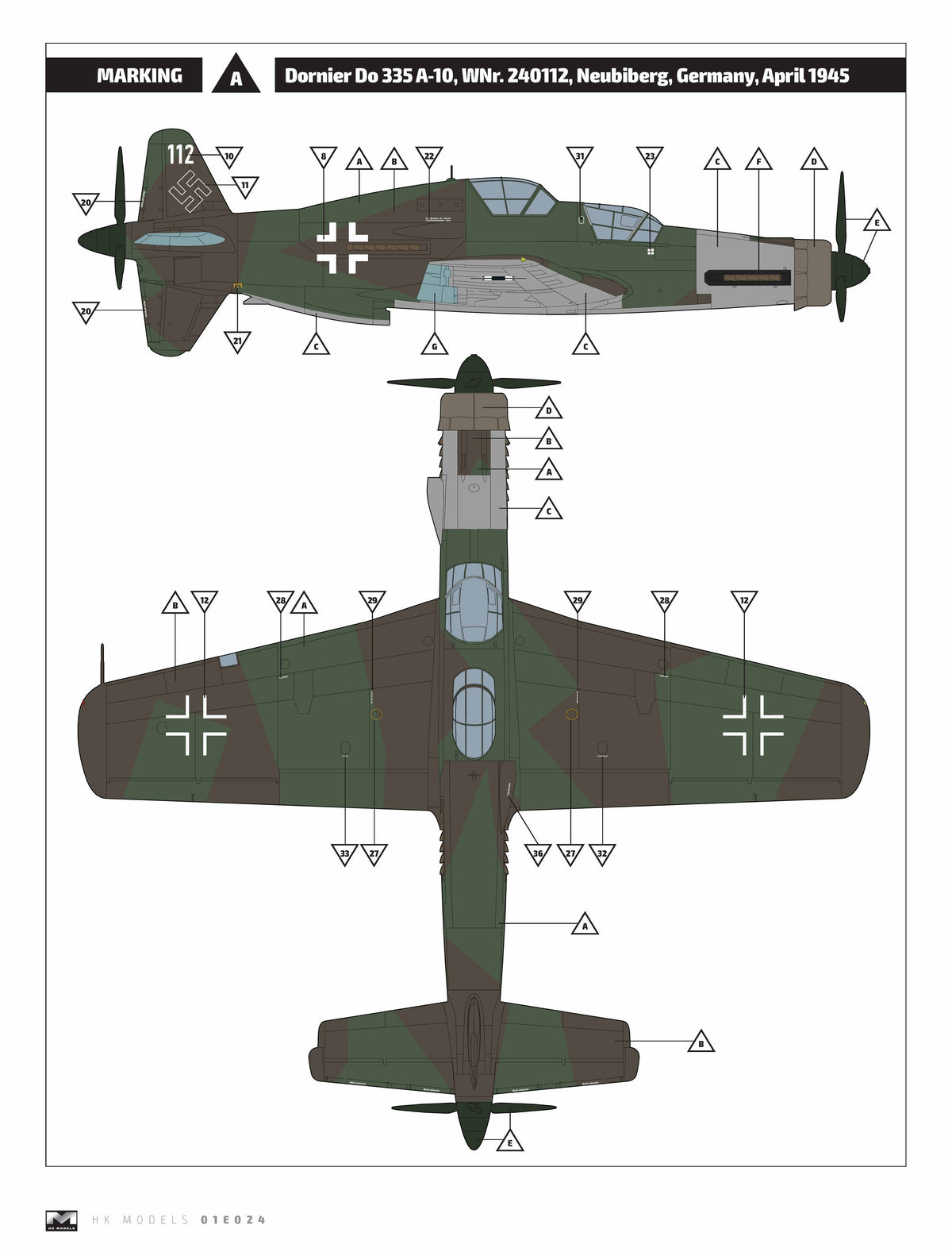 1/32 Dornier Do 335 A10 Trainer - Hobby Sense
