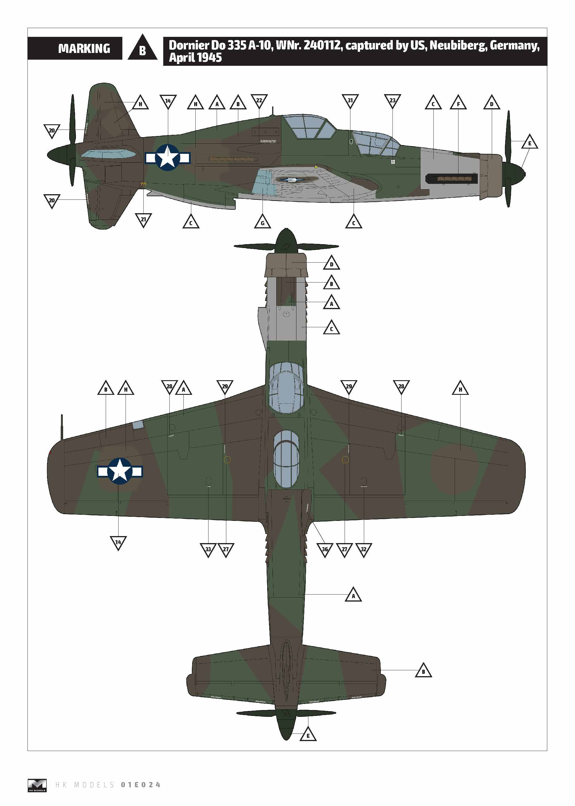 1/32 Dornier Do 335 A10 Trainer - Hobby Sense