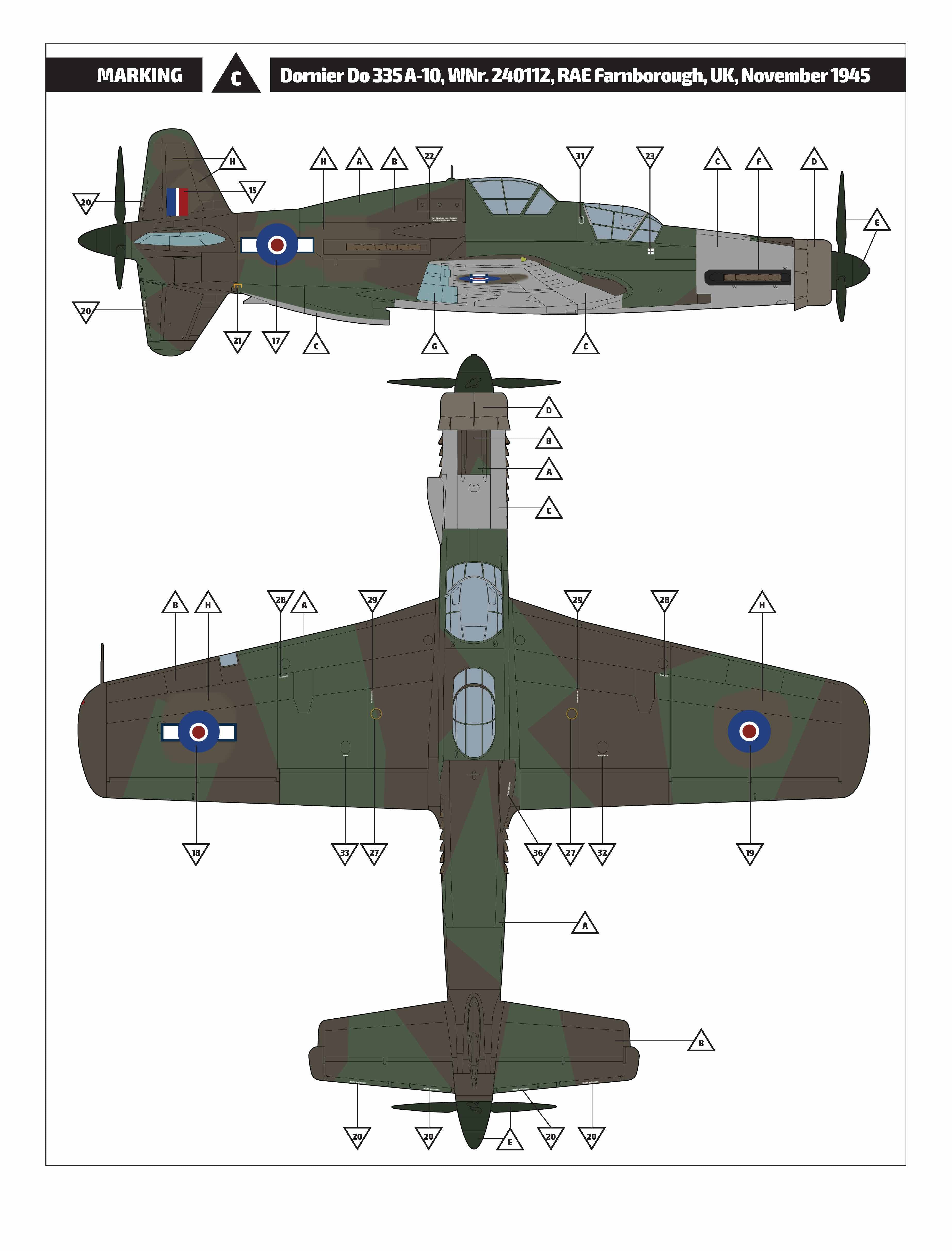 1/32 Dornier Do 335 A10 Trainer - Hobby Sense