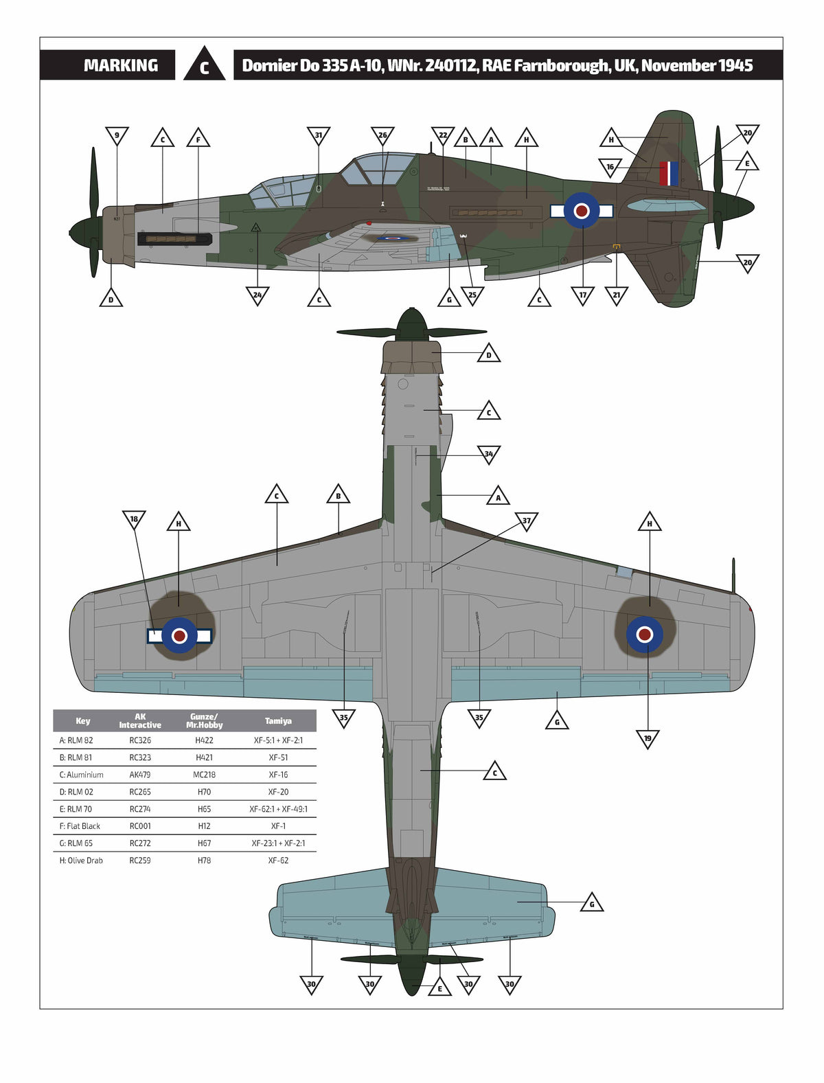 1/32 Dornier Do 335 A10 Trainer - Hobby Sense