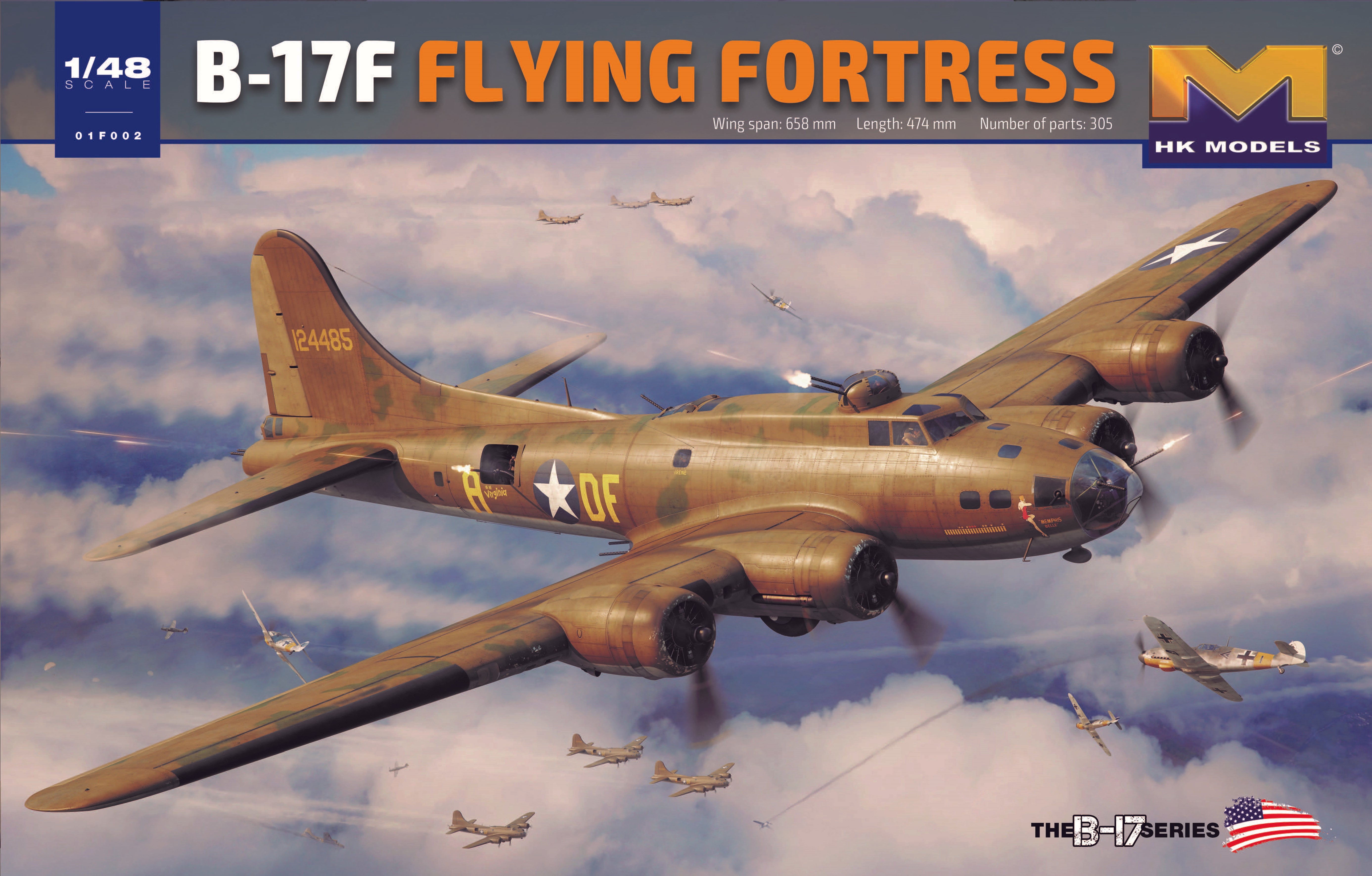 1/48 B17F Flying Fortress - Hobby Sense