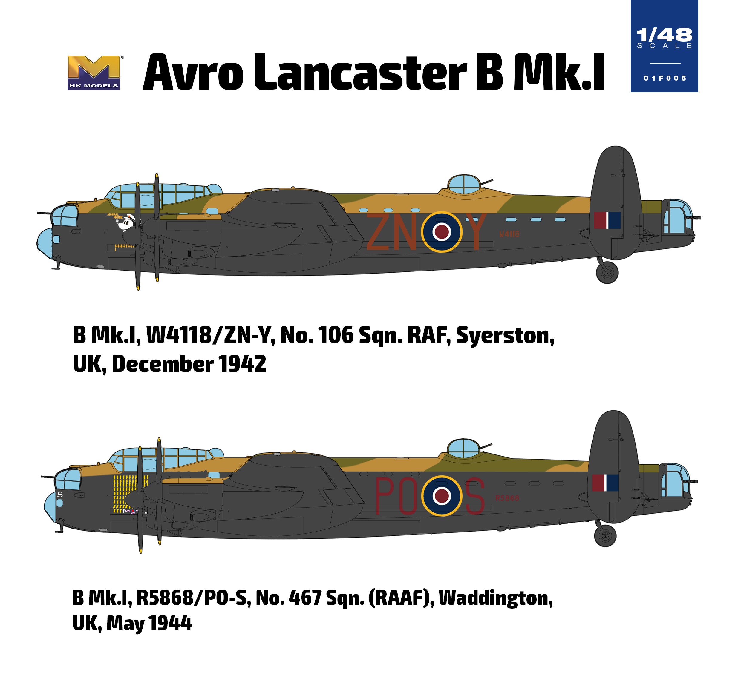 1/48 Avro Lancaster Bomber B Mk.I - Hobby Sense