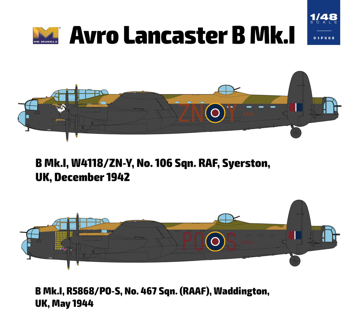 1/48 Avro Lancaster Bomber B Mk.I - Hobby Sense