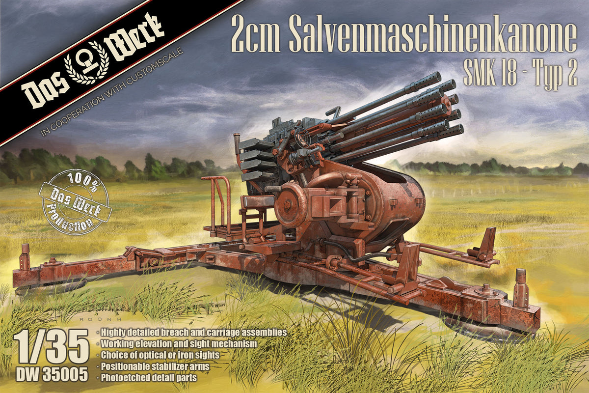 1/35 2cm Salvenmaschinenkanone SMK 18 Typ-2 - Hobby Sense