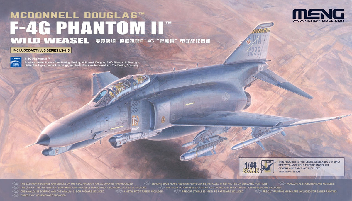 1/48 McDonnell Douglas F-4G Phantom II Wild Weasel - Hobby Sense