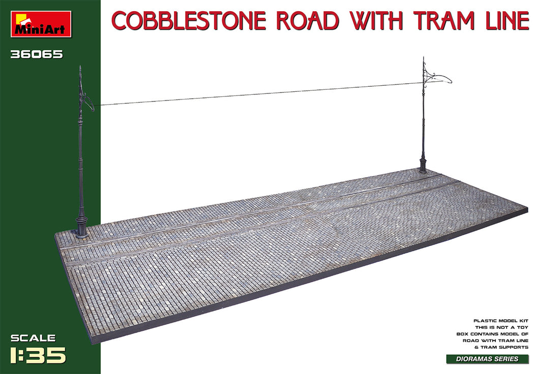 1/35 Cobblestone Road w/Tram Line - Hobby Sense