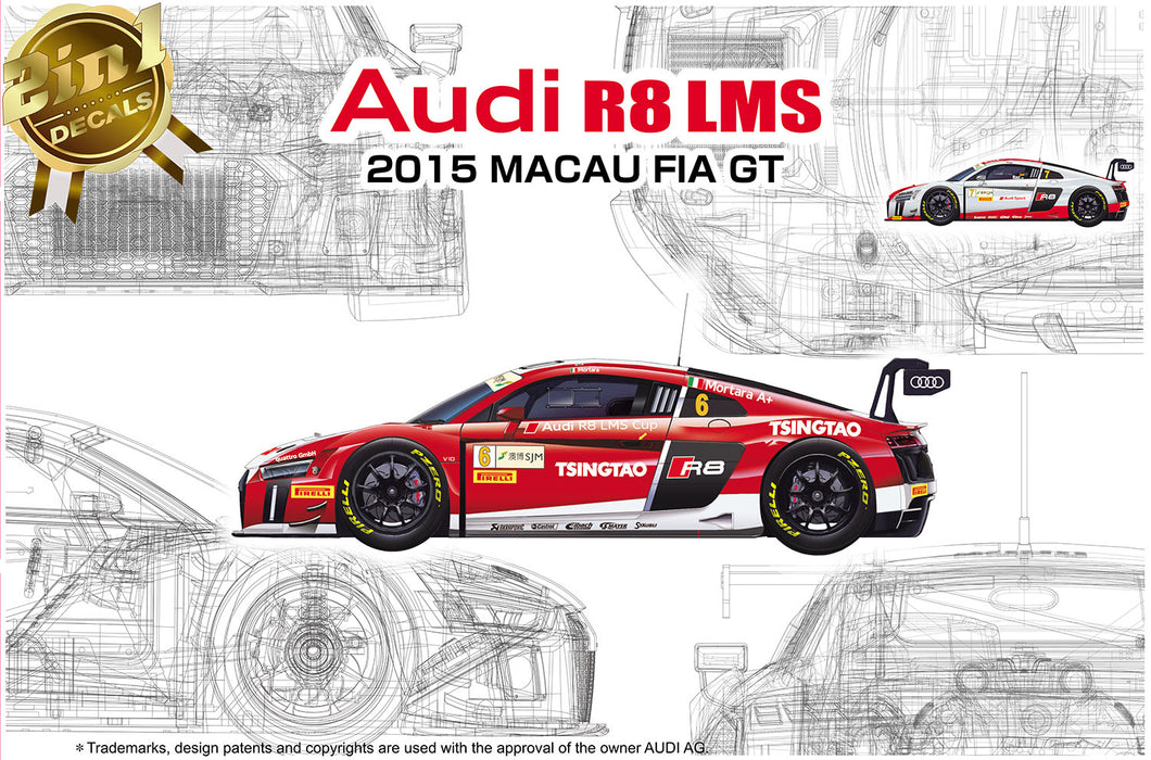 1/24 Audi R8 LMS GT3 2015 FIA GT3 World Cup with Masking Sheets - Hobby Sense