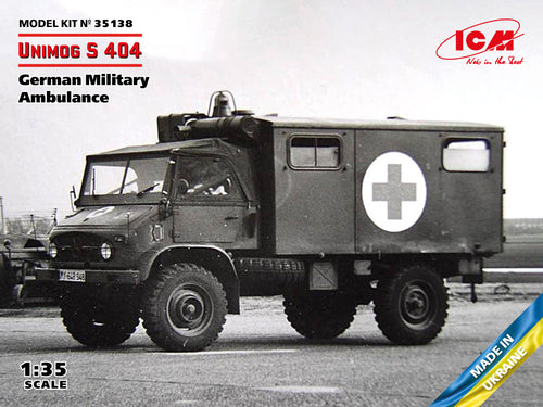 1/35 Unimog S 404 Krankenwagen, German Military Ambulance - Hobby Sense