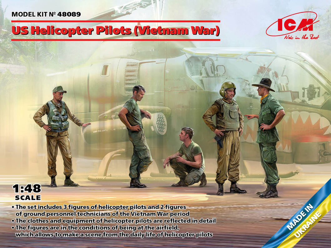 1/48 US Helicopter Pilots, Vietnam War - Hobby Sense