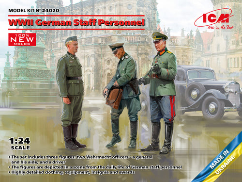1/24 WWII German Staff Personnel - Hobby Sense
