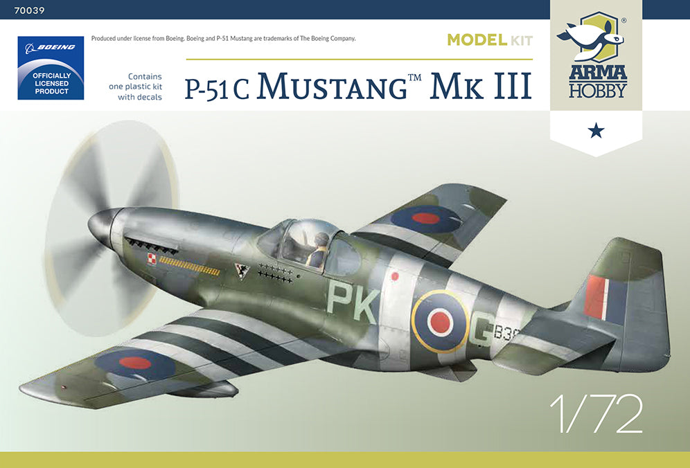 1/72 P51C Mustang Mk. III - Hobby Sense