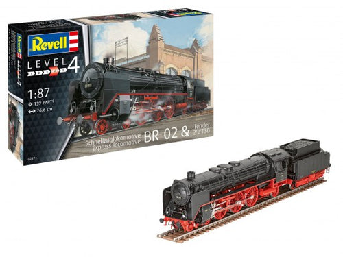 1/87 Express Locomotive BR 02 & Tender 2'2'T30 - Hobby Sense