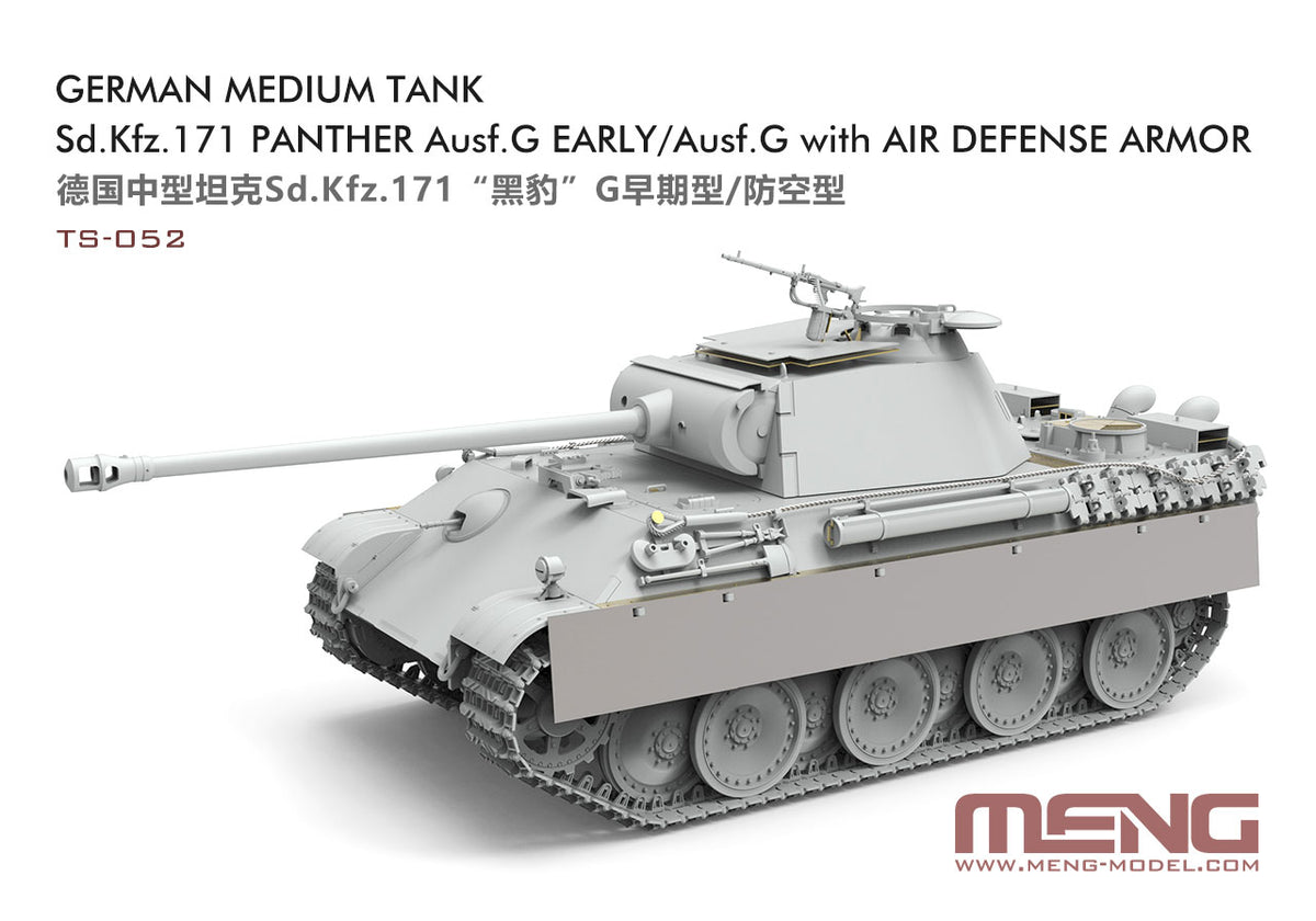 1/35 German Medium Tank Sd.Kfz.171 Panther Ausf.G Early/Ausf.G with Air Defense Armor - Hobby Sense