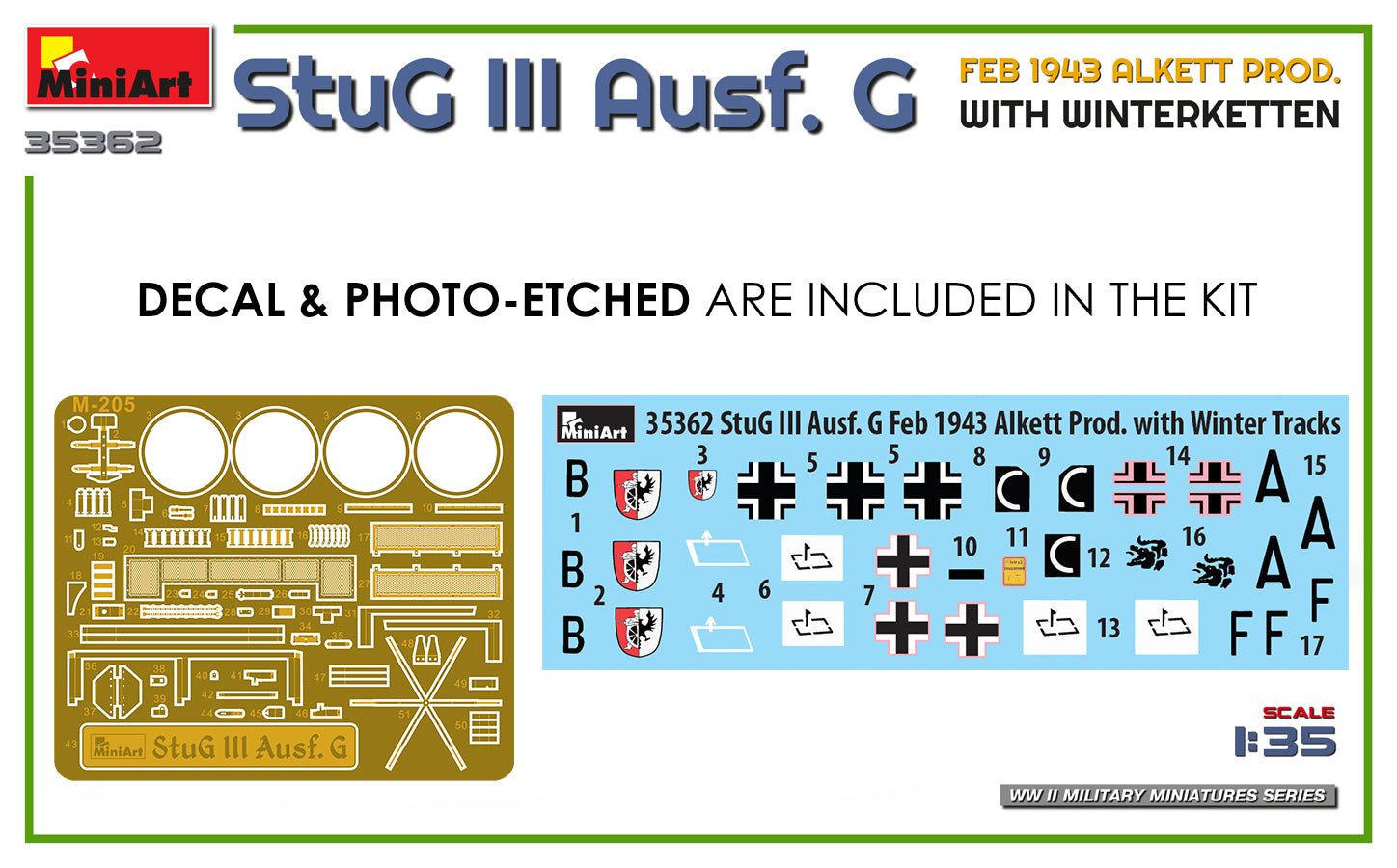 1/35 StuG III Ausf. G Feb 1943 Alkett Prod. with Winterketten - Hobby Sense
