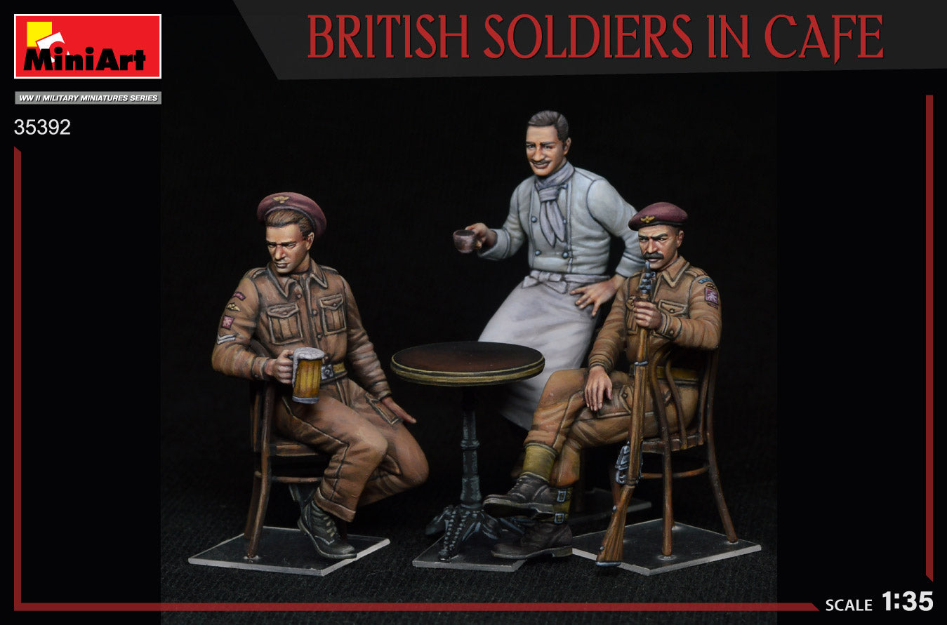 1/35 British Soldiers in Cafe - Hobby Sense