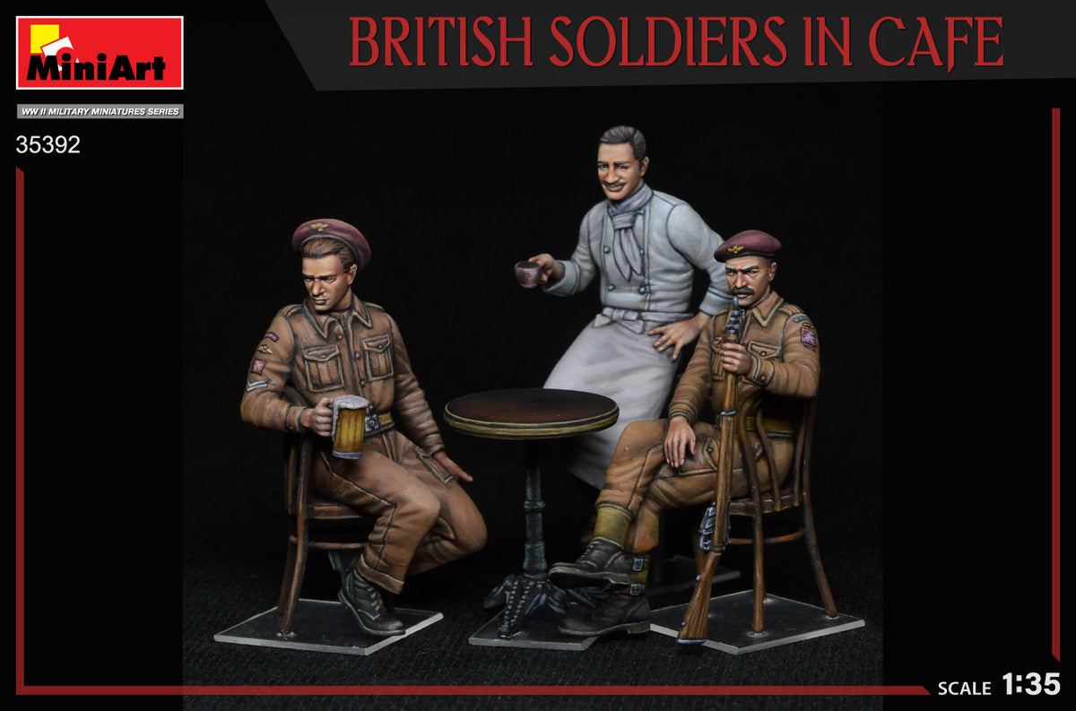 1/35 British Soldiers in Cafe - Hobby Sense