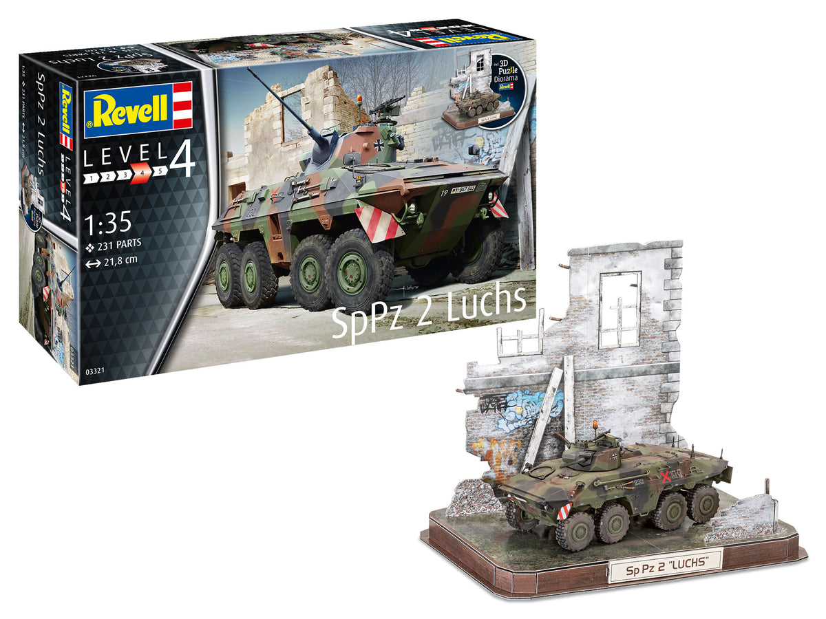 1/35 SpPz2 Luchs & 3D Puzzle Diorama - Hobby Sense