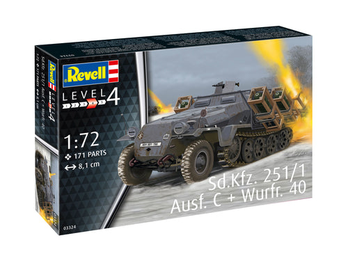 1/72 Sd.Kfz. 251/1 Ausf. C + Wurfr. 4 - Hobby Sense