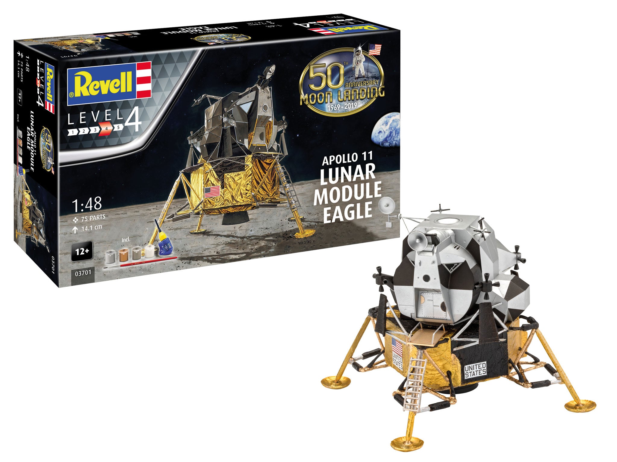 Revell 1:48 Apollo: LUNAR MODULE EAGLE アポロ 月着陸船-
