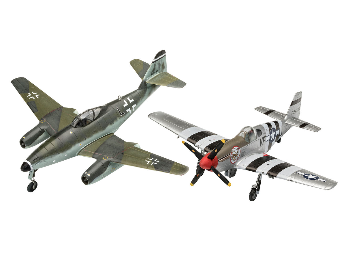1/72 Combat Set Messerschmitt Me262 & P-51B Mustang - Hobby Sense
