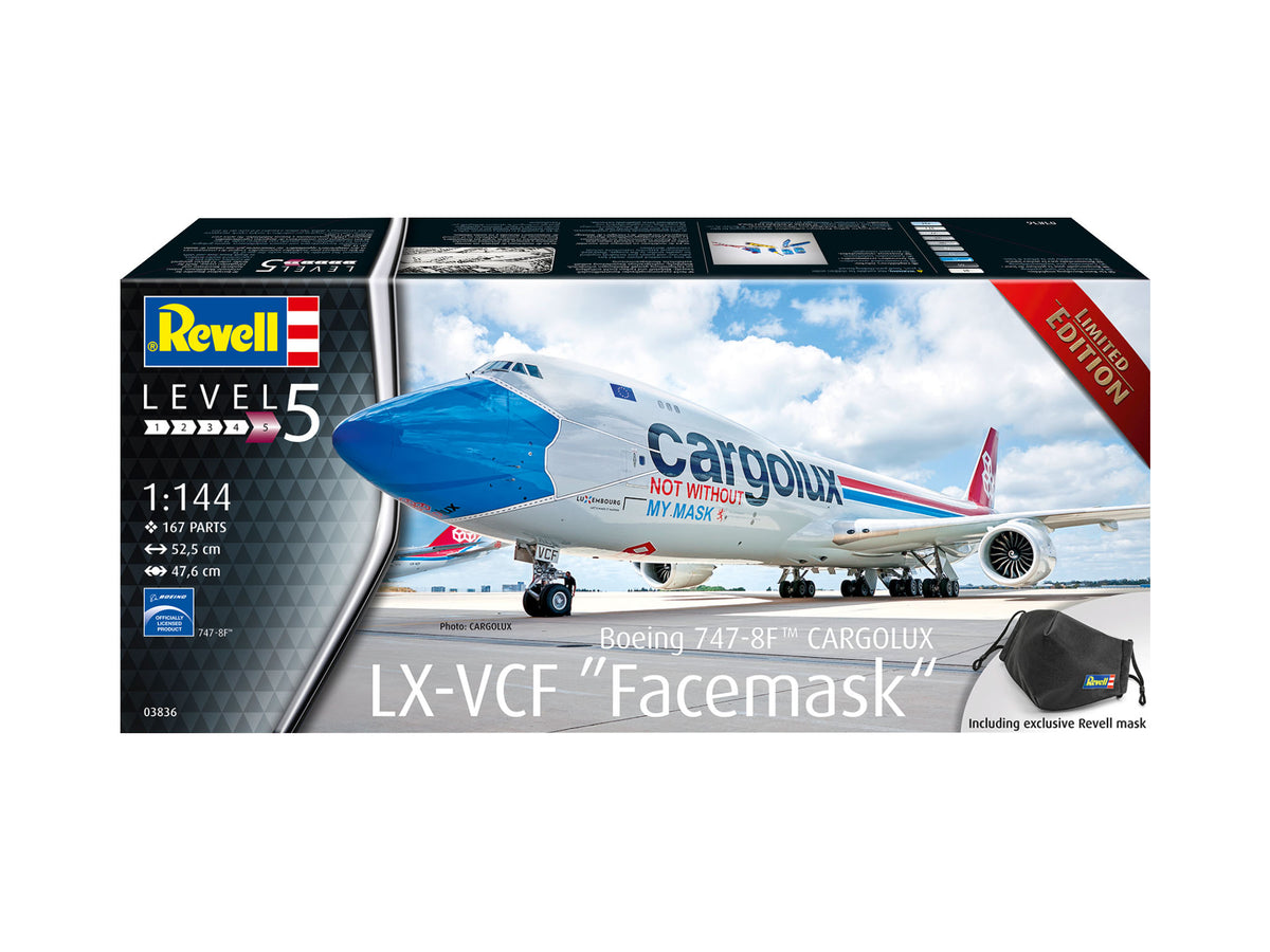 1/144 Boeing 747-8F Cargolux LX-VCF "Facemask" - Hobby Sense