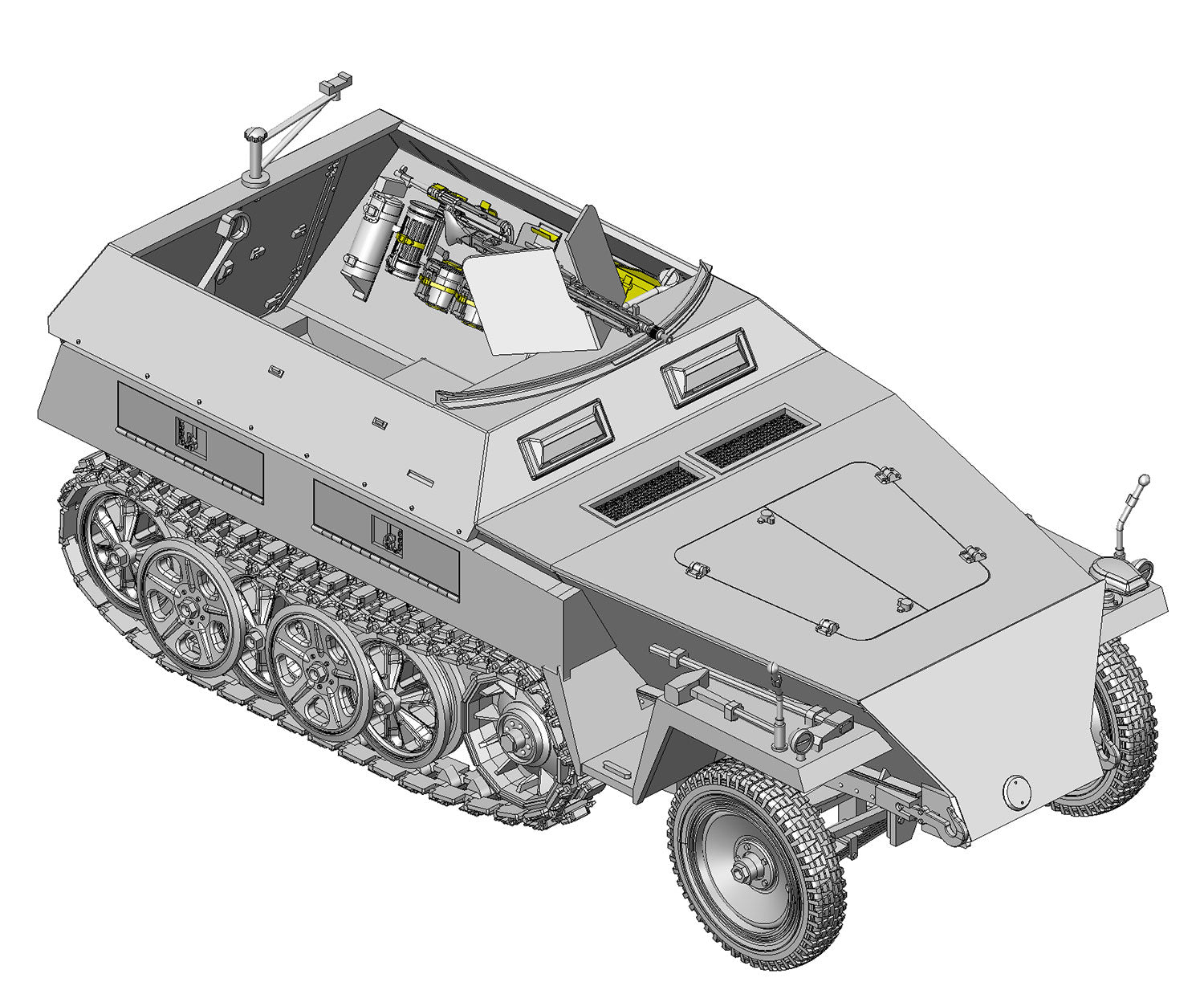 1/35 le.SPW Sd.Kfz.250/1 Ausf.B (neu) - Hobby Sense