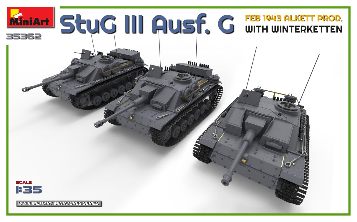 1/35 StuG III Ausf. G Feb 1943 Alkett Prod. with Winterketten - Hobby Sense
