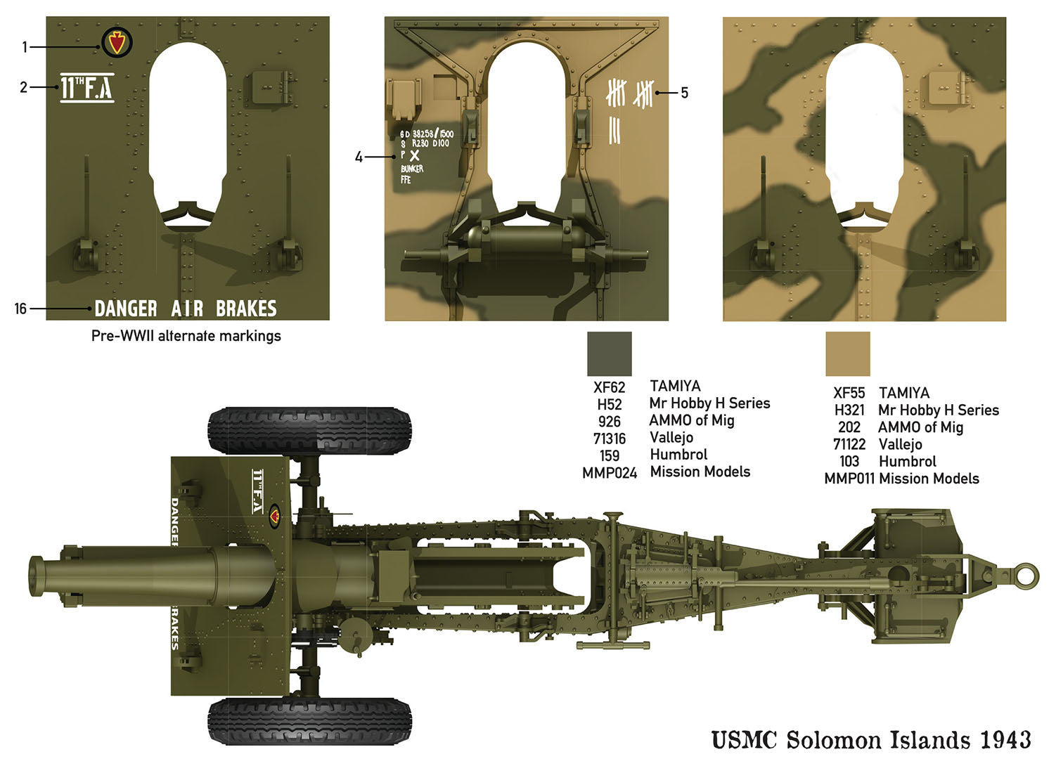 1/35 US 155mm Howitzer M1918 - Hobby Sense