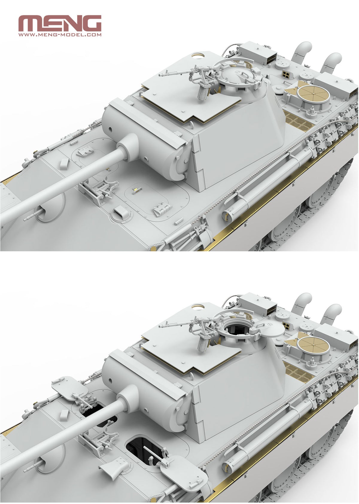 1/35 German Medium Tank Sd.Kfz.171 Panther Ausf.G Early/Ausf.G with Air Defense Armor - Hobby Sense