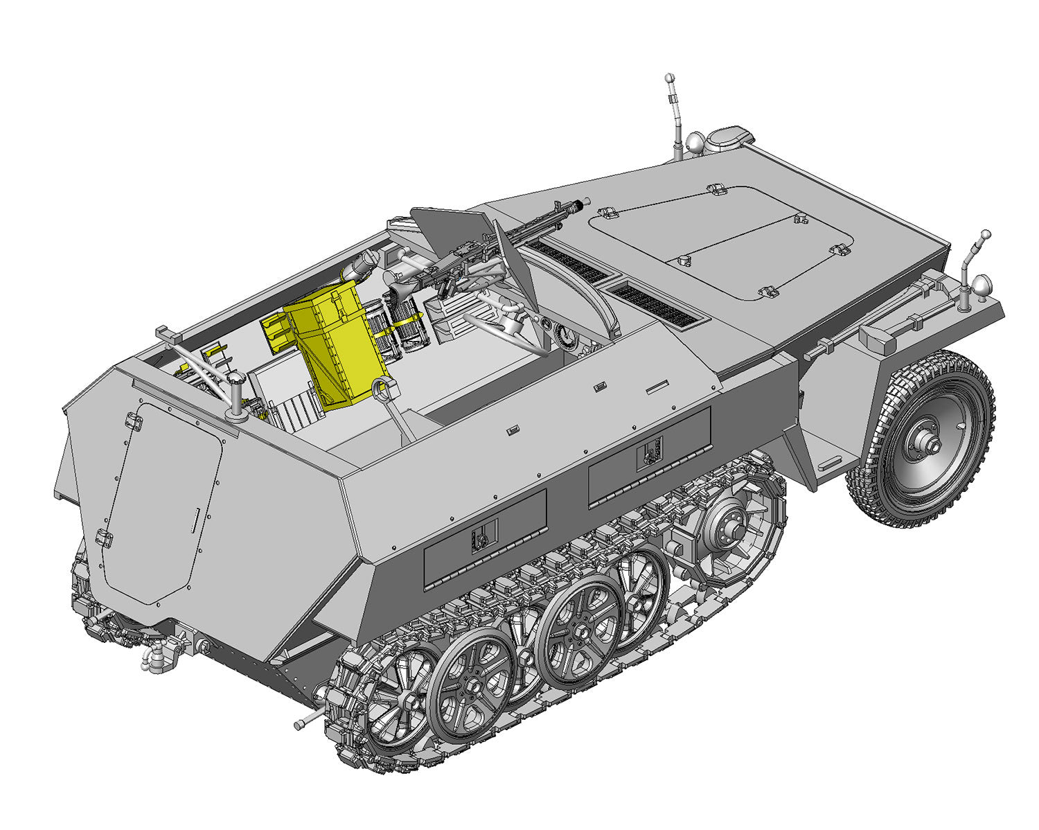 1/35 le.SPW Sd.Kfz.250/1 Ausf.B (neu) - Hobby Sense