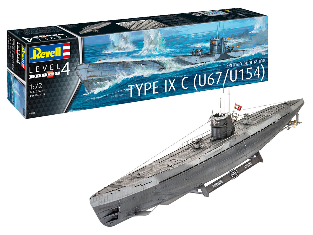 1/72 German Submarine Type IXC U67/U154 - Hobby Sense